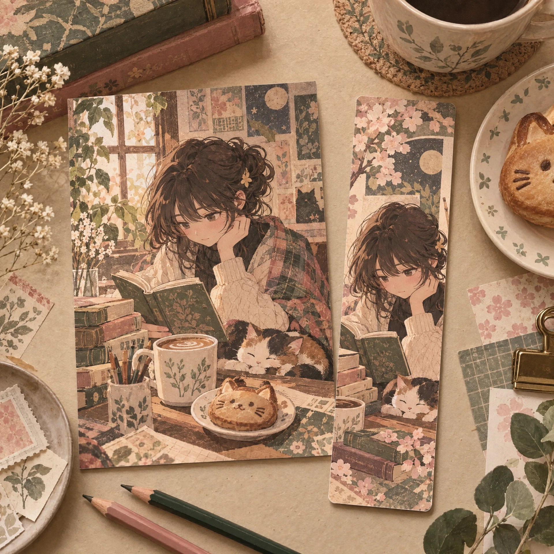 Coffee club bookmark set